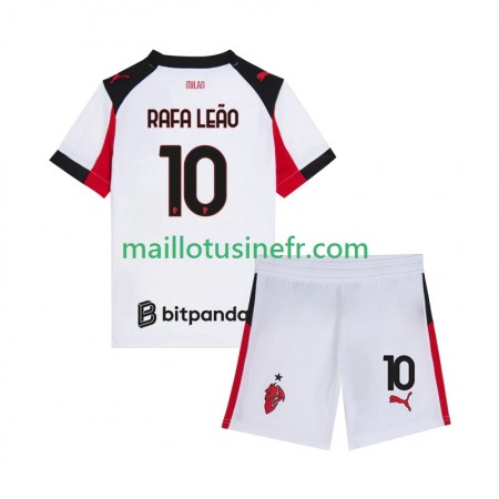 Maillot de Foot AC Milan Rafael Leao 10 Extérieur 2025-26 - Enfant